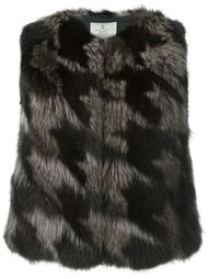 жилет с узором в ломаную клетку Brunello Cucinelli