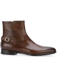 ботинки с ремешком на пряжке  Santoni