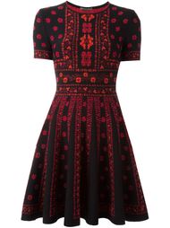 вязаное платье с цветочным узором Alexander McQueen
