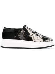 кроссовки на удлиненной подошве Alexander McQueen
