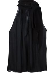 блузка с бантом Saint Laurent