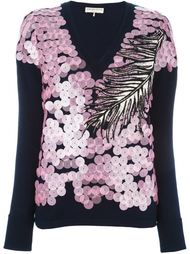 свитер с вышивкой их пайеток Emilio Pucci