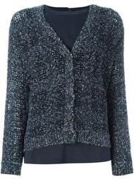 меланжевый кардиган Brunello Cucinelli