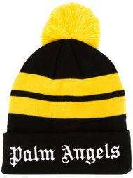 шапка-бини с вышитым логотипом Palm Angels