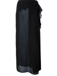 длинная юбка с контрастной панелью Gianfranco Ferre Vintage