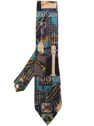 галстук с графическим принтом Jean Paul Gaultier Vintage