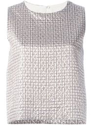 топ с эффектом металлик  Max Mara