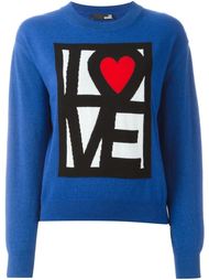 свитер с логотипом Love Moschino