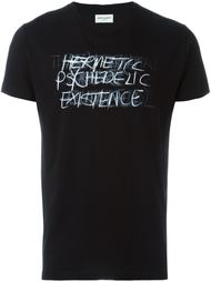 футболка 'Hermetic Psychedelic Existence'  Saint Laurent