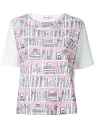 футболка с принтом книг  Olympia Le-Tan