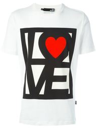 футболка с принтом логотипа   Love Moschino