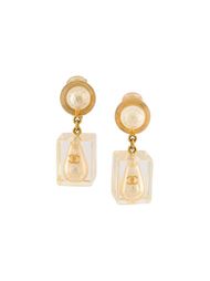 клипсы-подвески  Chanel Vintage