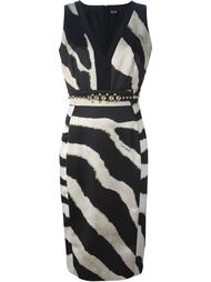 платье с зебровым принтом Just Cavalli