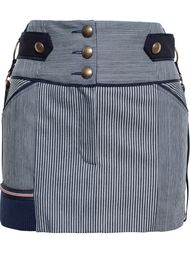 striped denim skirt Anthony Vaccarello