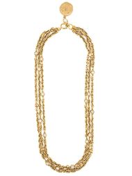 многослойное цепочное ожерелье Chanel Vintage
