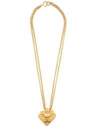 ожерелье с подвеской-сердцем Chanel Vintage