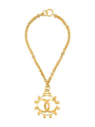 ожерелье с подвеской-логотипом Chanel Vintage