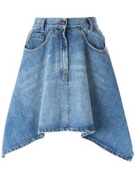 джинсовая юбка асимметричного кроя  Moschino