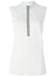 топ с металлическим галстуком Brunello Cucinelli