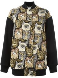 куртка-бомбер с принтом котов Stella McCartney