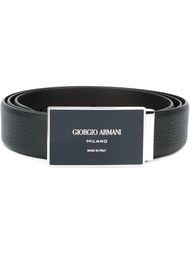 ремень с пряжкой с логотипом Giorgio Armani