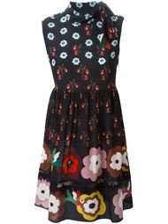 платье с цветочным узором Red Valentino