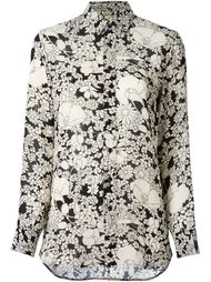 рубашка с цветочным принтом   Saint Laurent