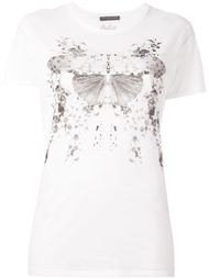 футболка с принтом мотылька  Alexander McQueen