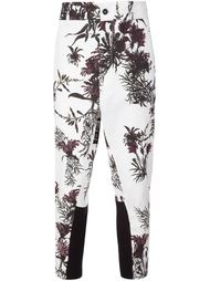 брюки с цветочным узором Ann Demeulemeester