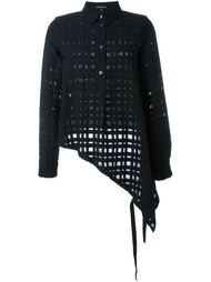 прозрачная рубашка в клетку Ann Demeulemeester
