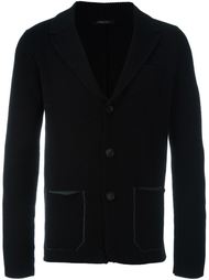 notched lapel cardigan Roberto Collina