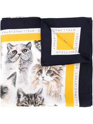 шарф с принтом кошек  Stella McCartney