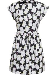 cotton dress with stationary print Olympia Le-Tan