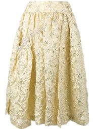 расклешенная юбка с вышивкой Simone Rocha
