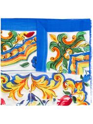 Majolica print scarf Dolce & Gabbana
