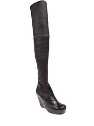 сапоги выше колена на платформе Rick Owens