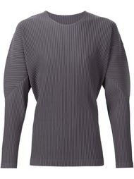плиссированный топ с длинными рукавами Homme Plissé Issey Miyake