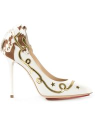 декорированные туфли 'Giddy Up!' Charlotte Olympia
