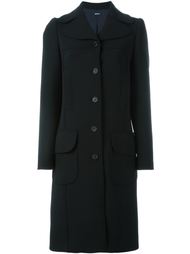 однобортное пальто Jil Sander Navy