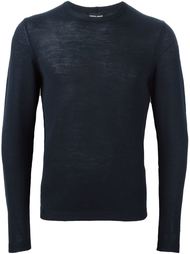 свитер с круглым вырезом   Giorgio Armani