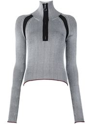 свитер в рубчик с высокой горловиной Edun