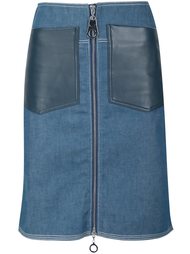 джинсовая юбка с накладными карманами Edun