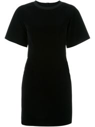бархатное платье с необработанными краями   Mm6 Maison Margiela