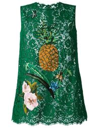 кружевной топ с пайетками  Dolce &amp; Gabbana