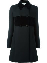 двубортное пальто с классическим воротником Saint Laurent