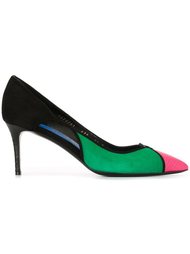 туфли в стиле колор-блок  Salvatore Ferragamo