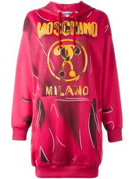 платье-толстовка с логотипом  Moschino
