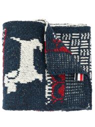 жаккардовый шарф Thom Browne