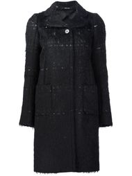 короткое фактурное пальто Maison Margiela