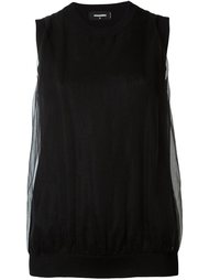 вязаный топ без рукавов  Dsquared2